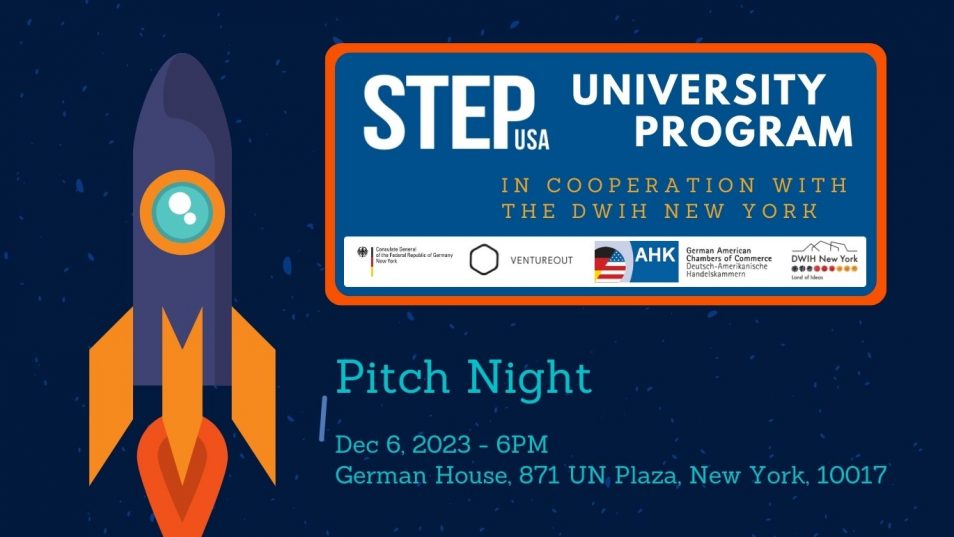 STEP USA Pitch Night at the German Consulate General New York